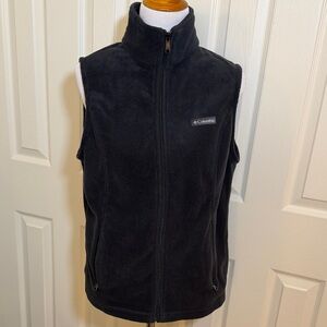Columbia Charcoal Grey Zip-Up Fleece Vest